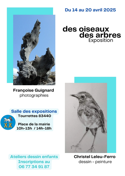 EXPOSITION CHRISTEL LELEU-FERRO, FRANCOISE GUIGNARD 14/20 AVRIL SALLE DES EXPOSITIONS