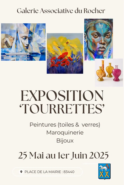 GALERIE ASSOCIATIVE DU ROCHER EXPO DU 25 MAI AU 1er JUIN