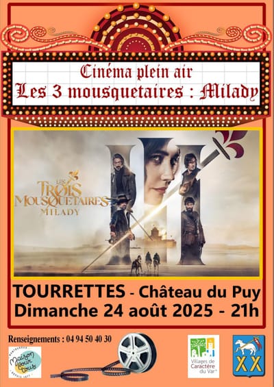CINÉMA PLEIN AIR DIMANCHE 24 AOÛT 21H00