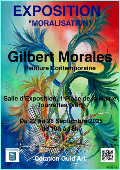 GILBERT MORALES EXPOSE DU 22 AU 28  SEPTEMBRE