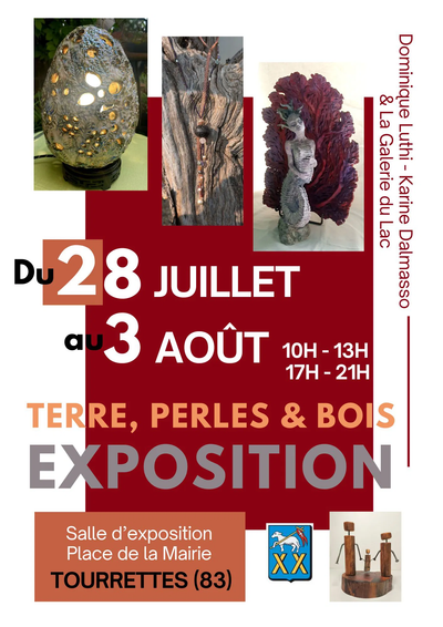 DOMINIQUE LUTHI - KARINE DALMASSO & LA GALERIE DU LAC EXPOSENT DU 28/7 AU 3/8