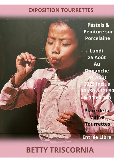 BETTY TRISCORNIA EXPOSE DU 25 AU 31 AOÛT