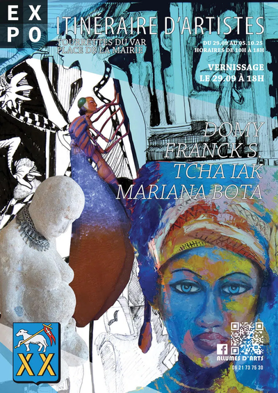 DOMY, FRANCK S., LUCIE GOUTTEBELLE, MARIANA BOTA EXPOSENT DU 29/9 AU 5/10