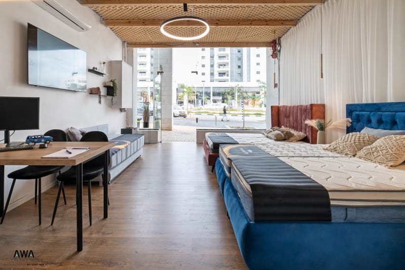 מיטה ומזרון- עיצוב חנות