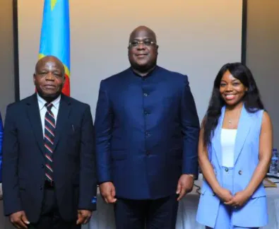 Le Président Félix TSHISEKEDI, à la présentation de l’ouvrage d'Alphonse TSHILUMBA