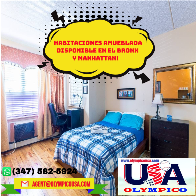 HABITACIONES AMUEBLADA DISPONIBLE EN NYC!