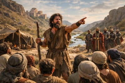 «صَوْتُ صَارِخٍ في البَرِّيَّة: أَعِدُّوا طَرِيقَ الرَّبّ، وَٱجْعَلُوا سُبُلَهُ قَوِيمَة»