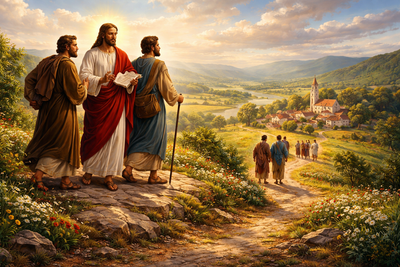 «وَسَمِعَ التِّلْمِيذَانِ كَلامَهُ، فَتَبِعَا يَسُوعَ»