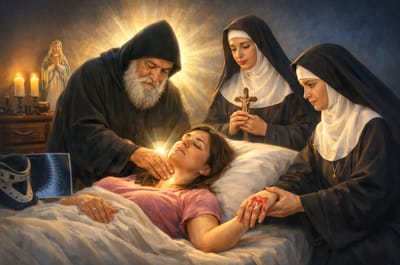 أعجوبة جديدة !!! "رأيتُ الغُرفَة مُنَوَْرَة في تمام الساعة الثانية بعد منتصف الليل وإبتدأ يشتَغِلُ في رقبتي يُعاوِنُه القدّيستان ريتّا ورفقا" - إليكم التفاصيل !