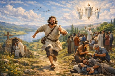 «ٱذْهَبْ إِلَى بَيْتِكَ، إِلَى أَهْلِكَ، وَأَخْبِرْهُمْ بِكُلِّ مَا صَنَعَ الرَّبُّ إِلَيْكَ، وَبِرَحْمَتِهِ لَكَ»