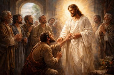 «فَبَكَّتَهُمْ عَلَى عَدَمِ إِيمَانِهِمْ وَقَسَاوَةِ قُلُوبِهِمْ، لِأَنَّهُمْ لَمْ يُؤْمِنُوا بِشَهَادَةِ الَّذِينَ أَبْصَرُوهُ بَعْدَ أَنْ قَامَ»