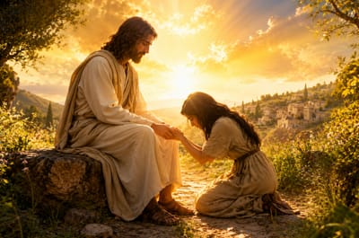 «مَنْ يُحِبُّنِي يَحْفَظُ كَلِمَتِي، وَأَبِي يُحِبُّهُ، وَإِلَيْهِ نَأْتِي، وَعِنْدَهُ نَجْعَلُ لَنَا مَنْزِلًا»