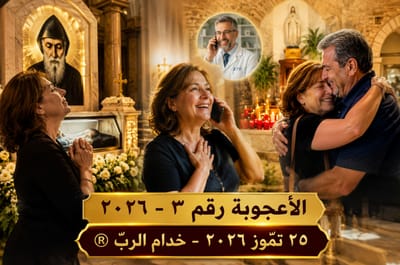 أعجوبة جديدة !!! «لماذا تَرَكتَني أَتَأَلَّم؟»... ثُمَّ جاءَ الجَوابُ في إتِّصالٍ غَيَّرَ حَياتَها إلى الأَبَد !