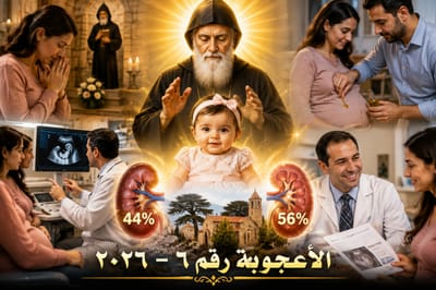 أعجوبة جديدة !! لَهِيبٌ في بَطْنِ أُمِّهَا، زَيْتُ مَار شَرْبِل، ثُمَّ خَبَرٌ أَفْرَحَ العَائِلَةَ… قِصَّةُ جُوي !