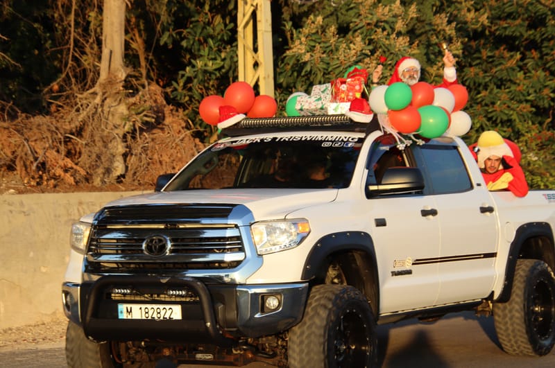 مسيرة سيارة ميلادية لنادي عين الدلب جابت بلدات شرقي صيدا وأدخلت الفرح إلى القلوب