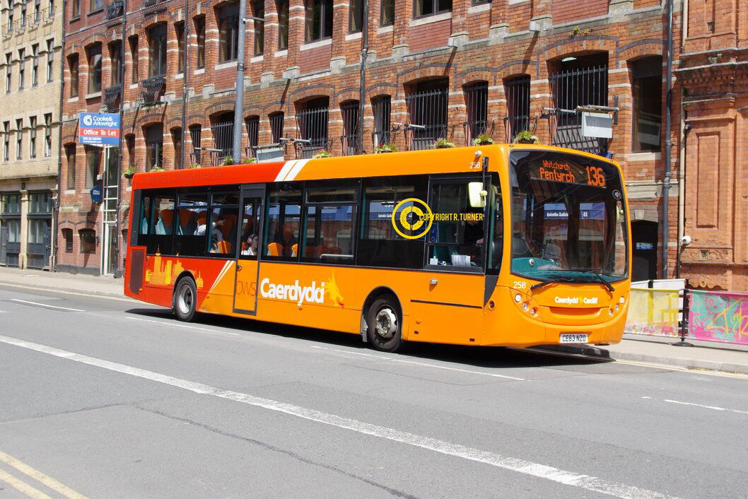Cardiff Bus 258 CE63 NZO.