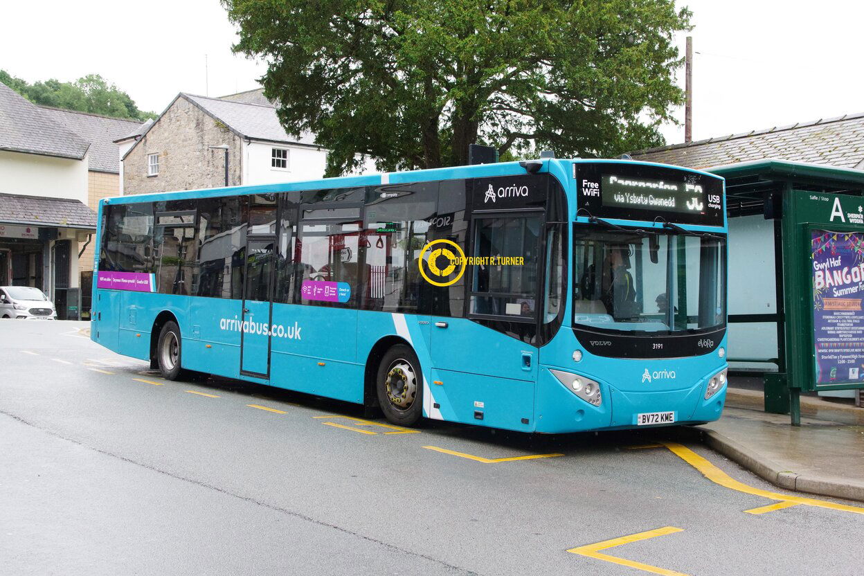 Arriva Buses Wales 3191 BV72 KME.