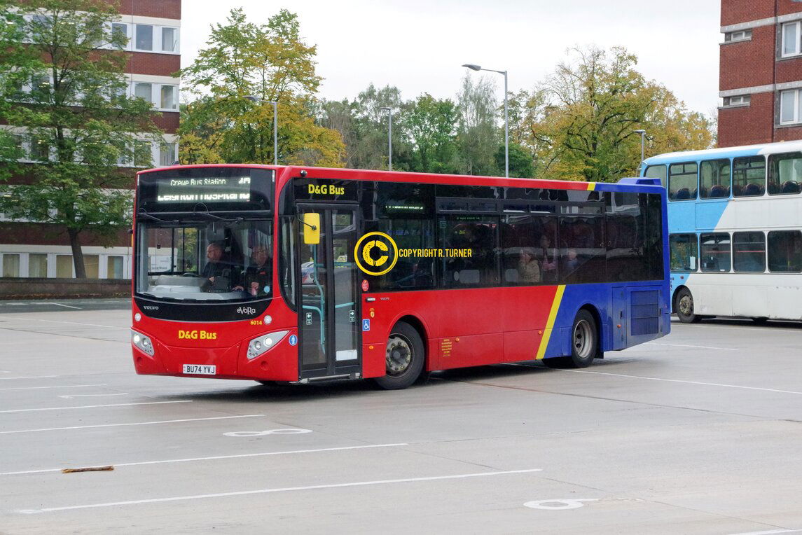 D & G Bus 6014 BU74 YVJ.
