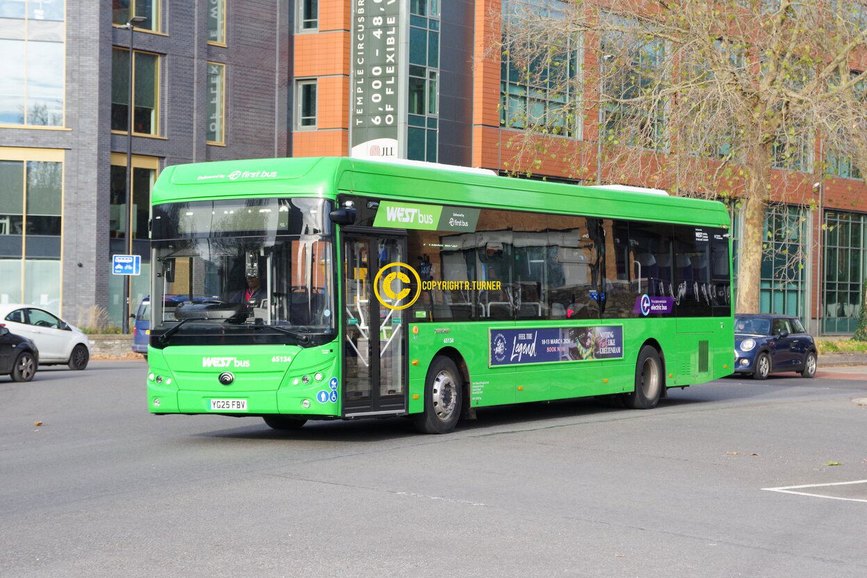 First West of England 65134 YG25 FBV.