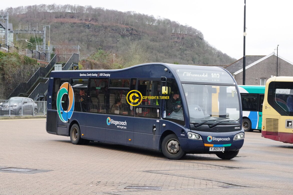 Stagecoach South Wales 48043 YJ69 CPZ.