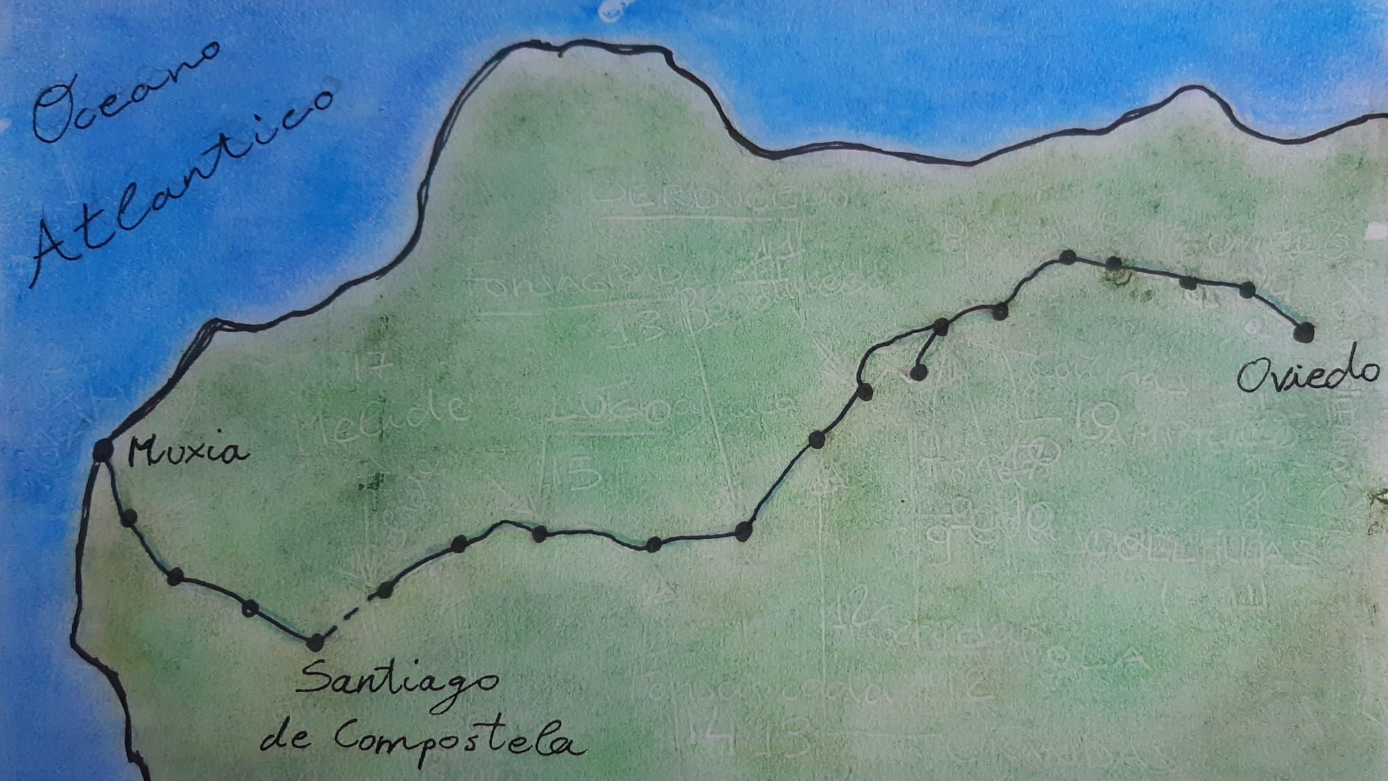 Camino Primitivo.... Camino hacia el mar.... Camino al Mar