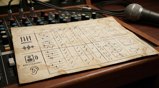 Mixing & Mastering Checklist Reference Chart