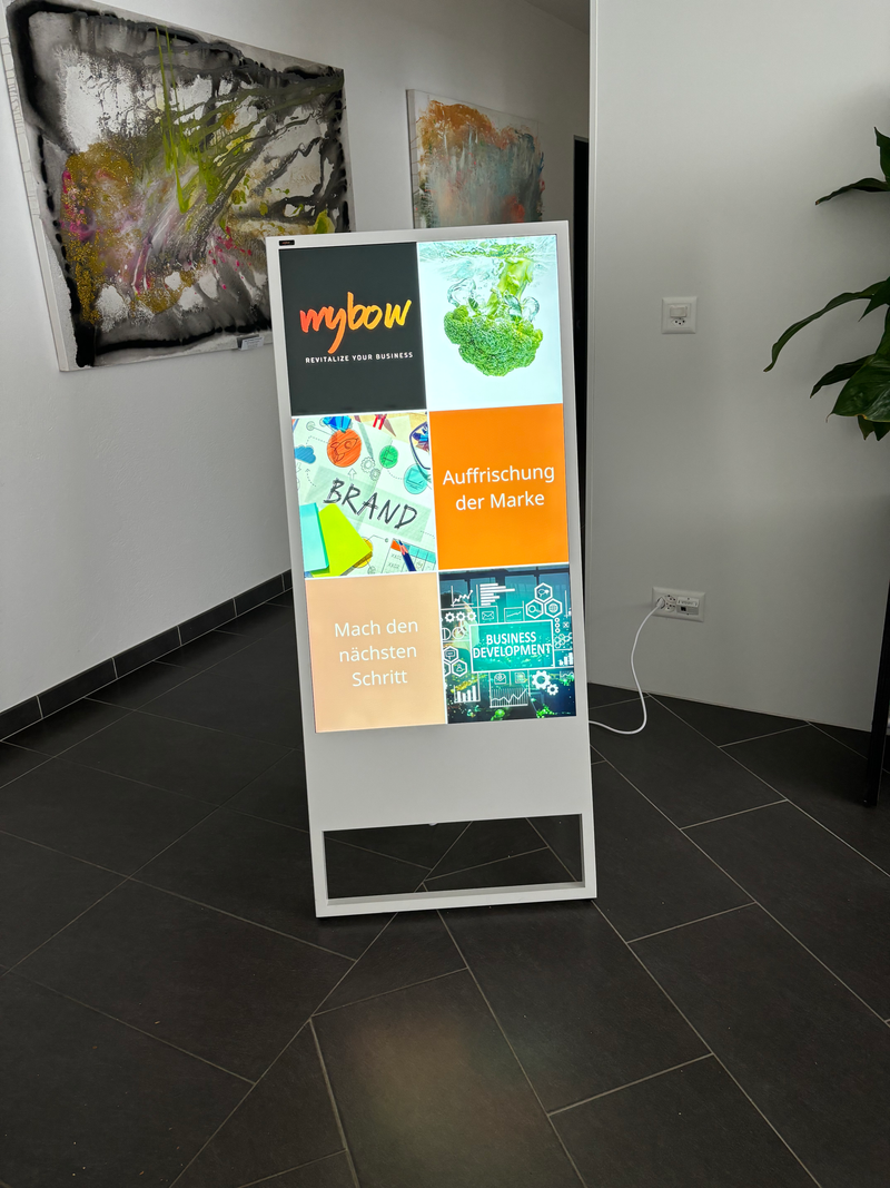 Indoor Screen mobil für Ausstellungen und Restaurants