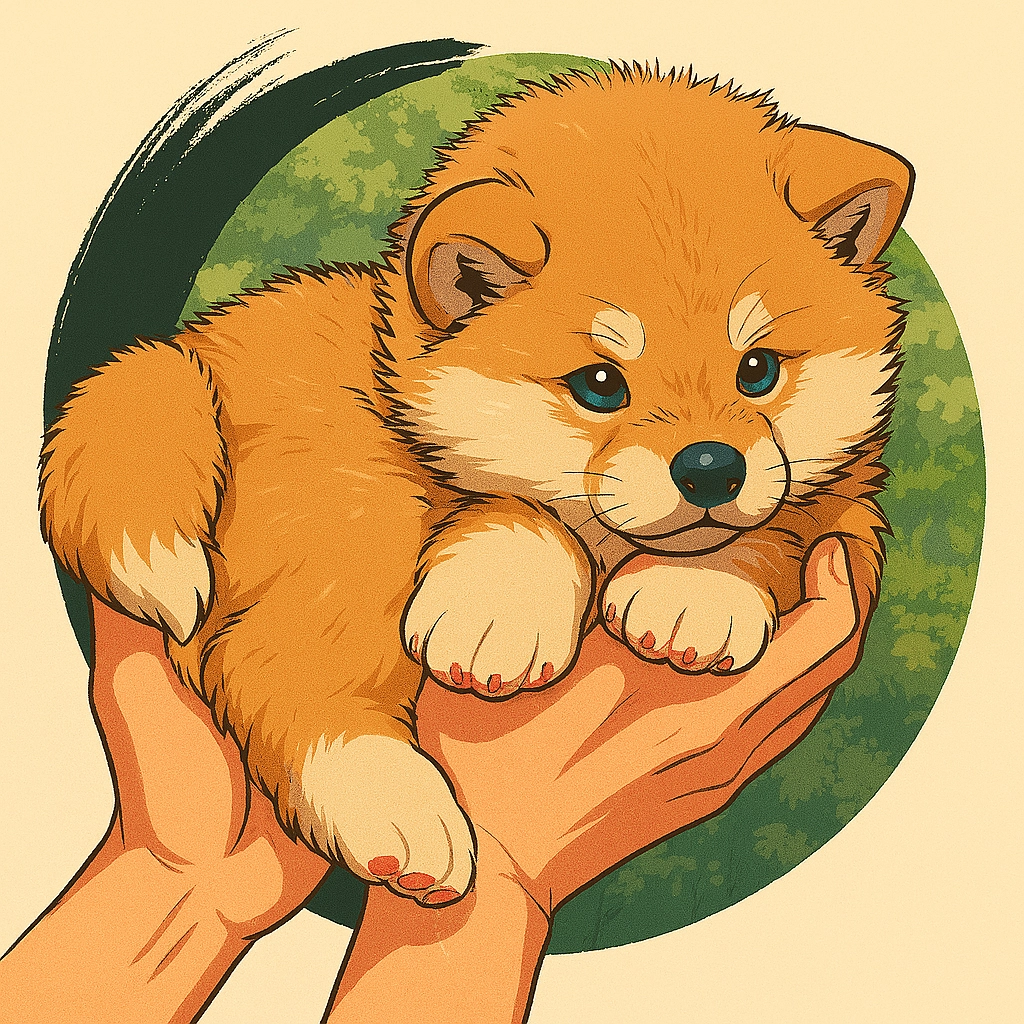 Les chiots de Kanako à 4 semaines