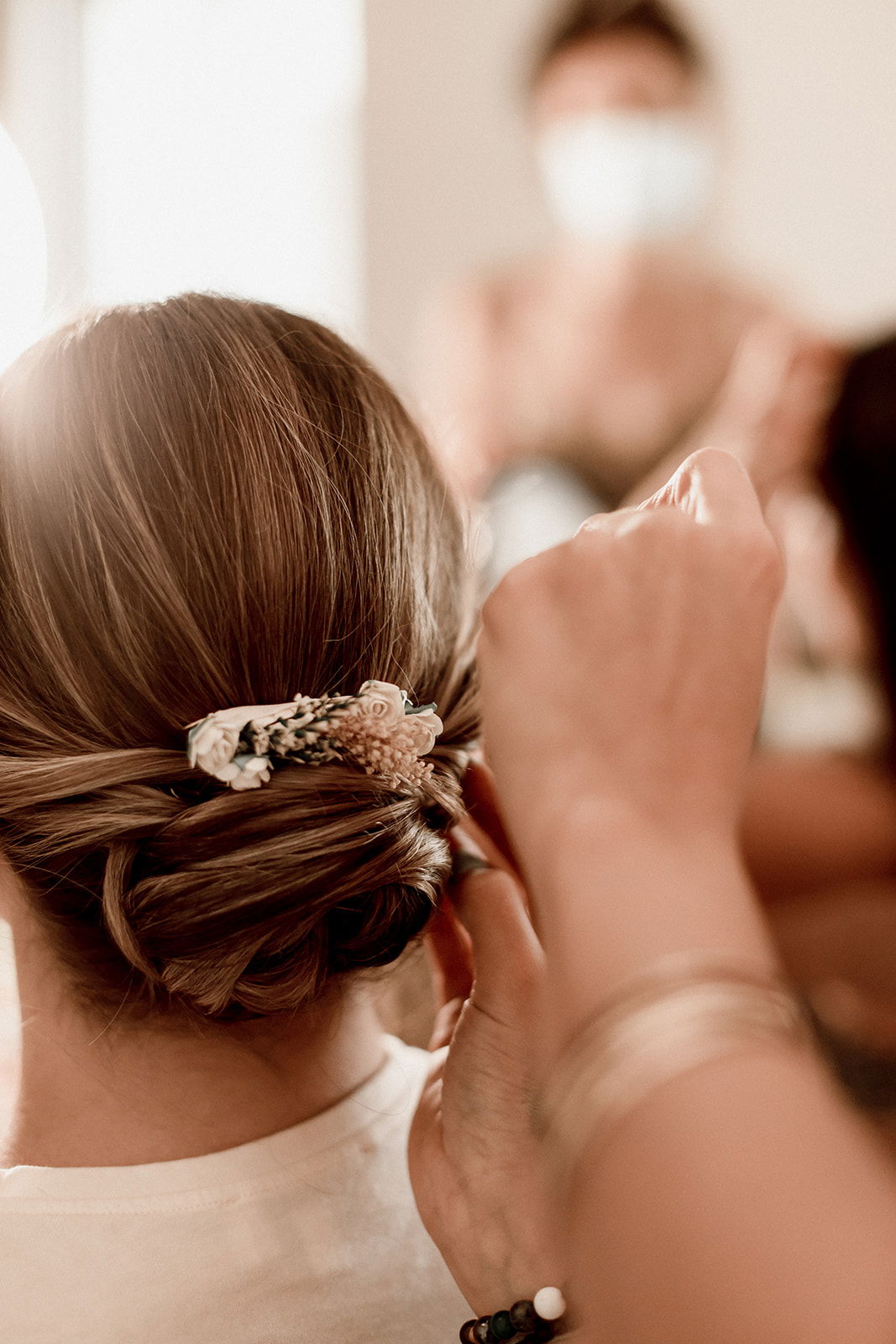 Chignon bas mariée 