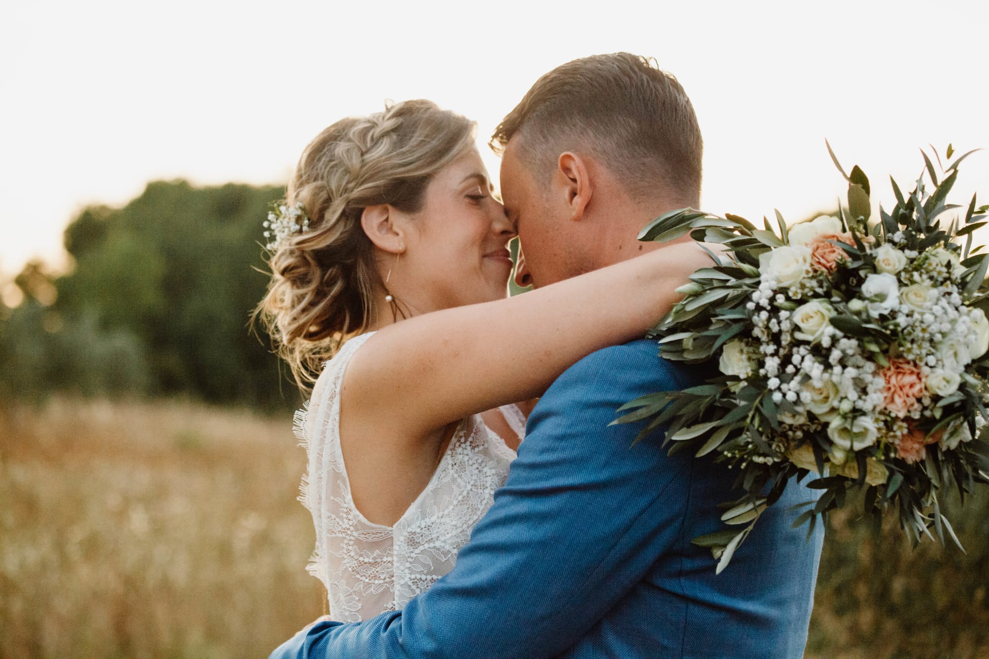 Mariage à Montpellier, coiffé et maquillé par Anais Faure