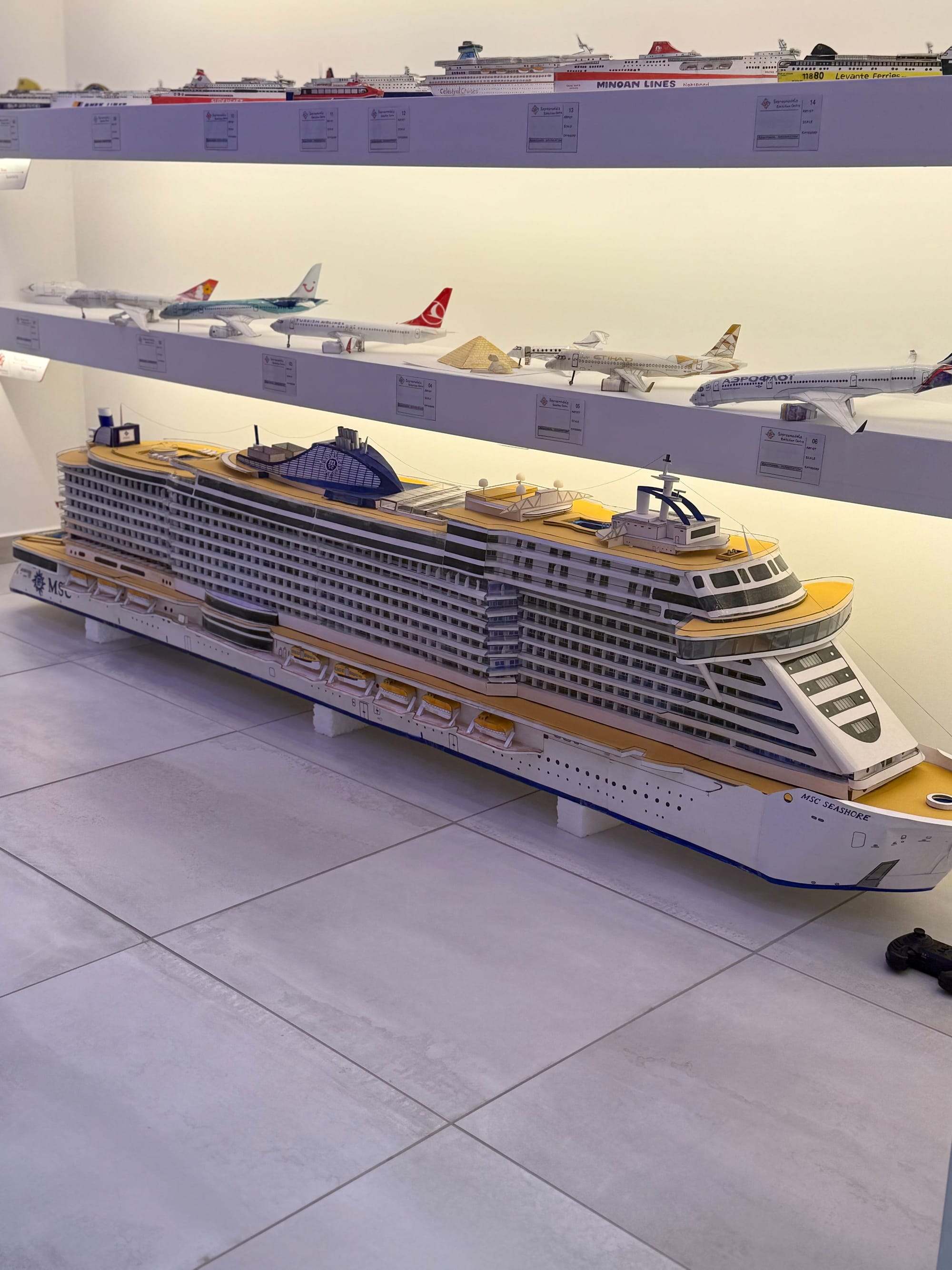 Παρουσίαση του μεγαλύτερου εκθέματος, «MSC SEASHORE»