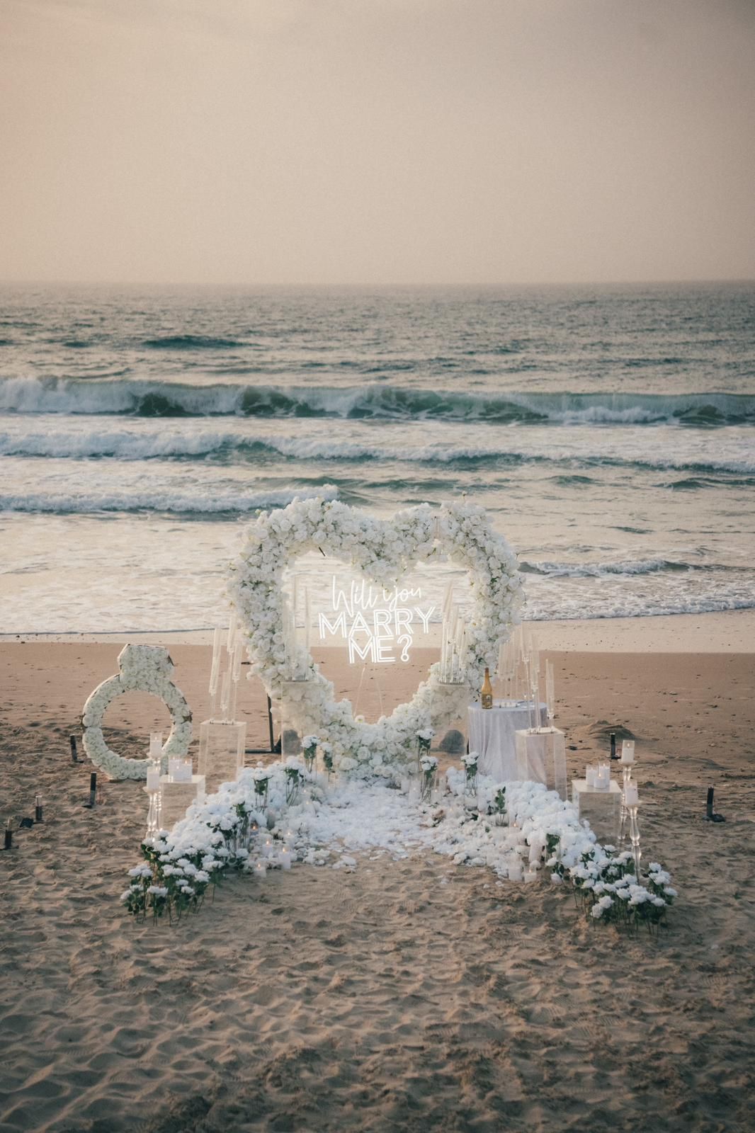 הצעת נישואין בחוף הים