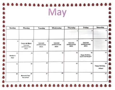 Calendar image