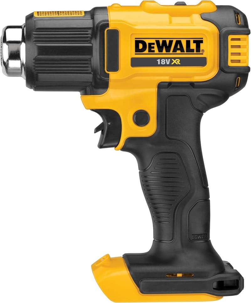 DEWALT Cordless Heat Gun DCE530N-XJ 18V XR Bare Unit Black Yellow