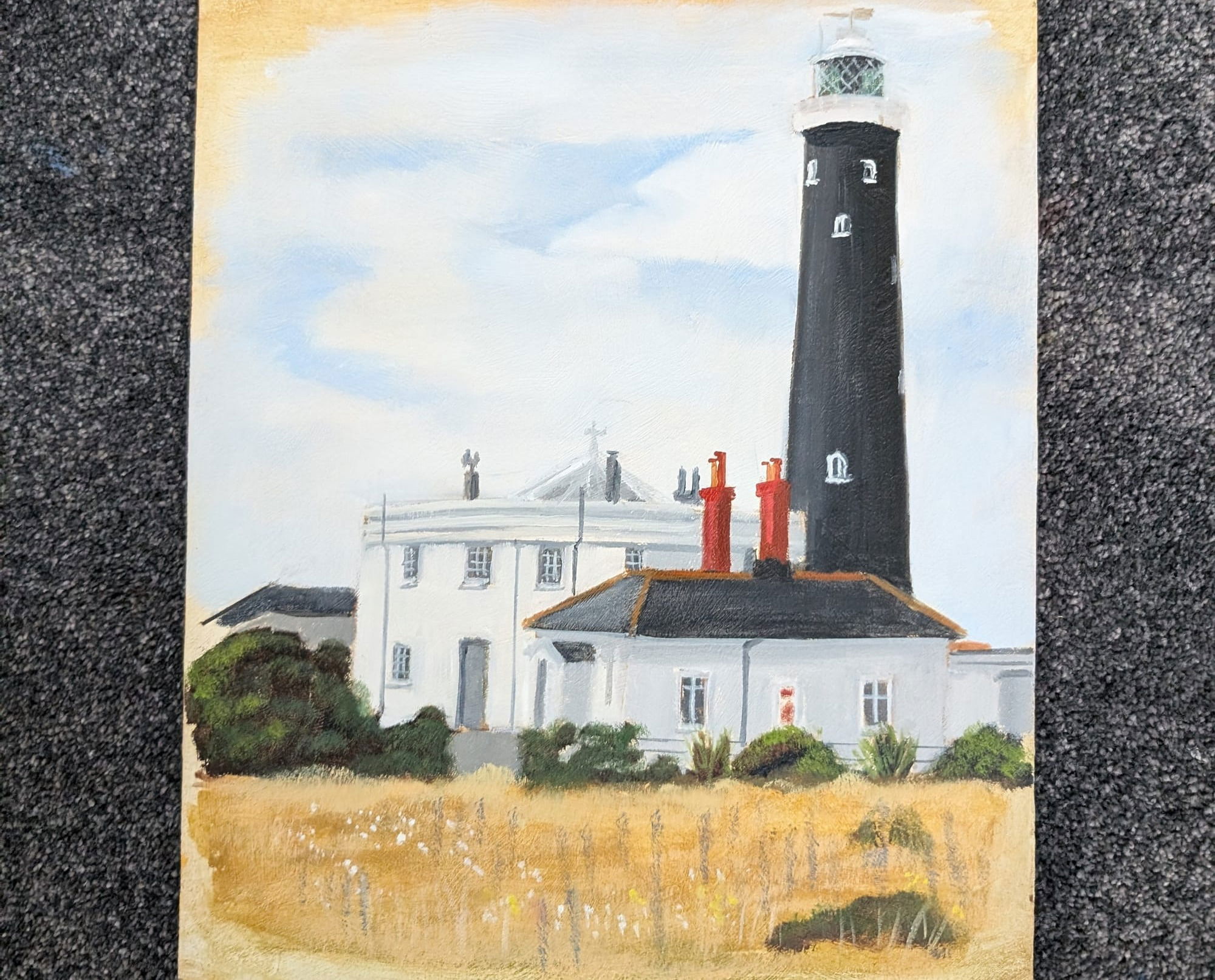 Old lighthouse Dungeness fromeast
