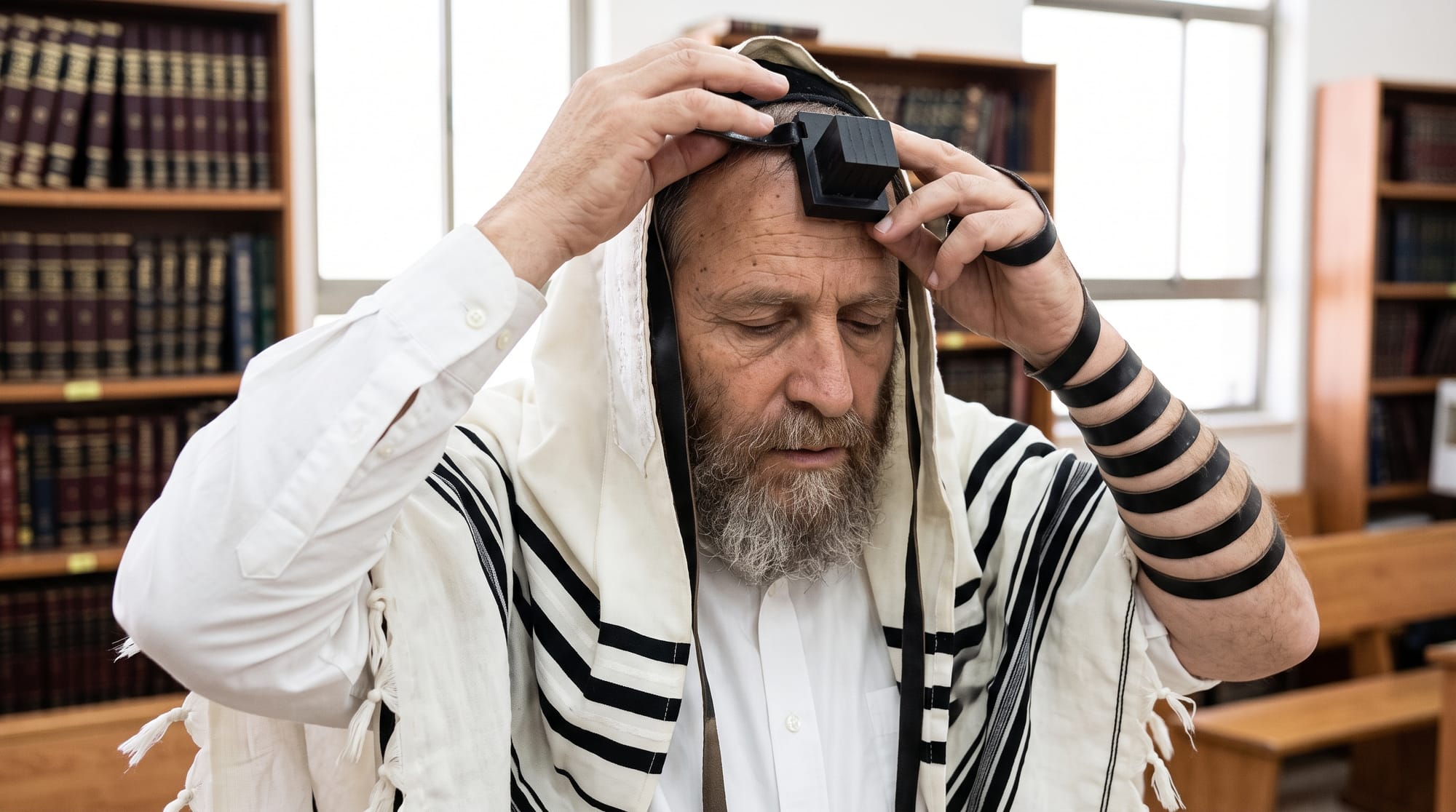 התפילין מול שדה העין המצחית