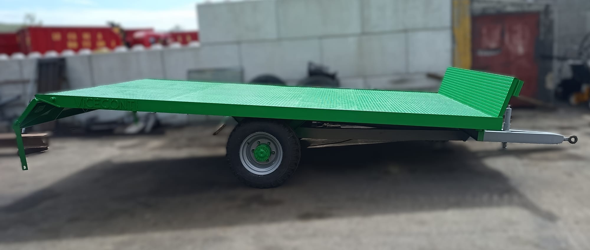 CARRELLO PORTA BALLONI CON FRENATURA IDRAULICA