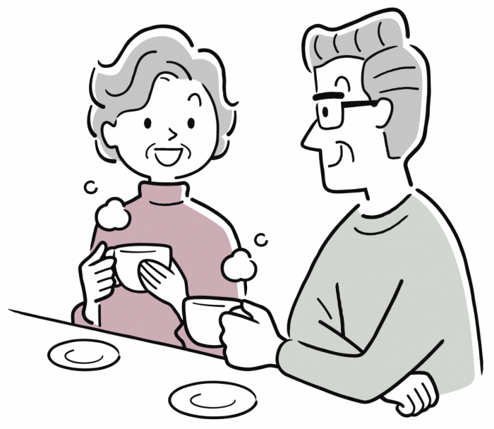 서로에게 다가가는 중년 부부 소통법