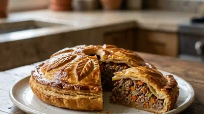 טוּרְט אַ-לָה-וְיַאנְד    TOURTE A-LA-VIANDE