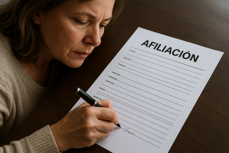 Afiliación persona jurídica