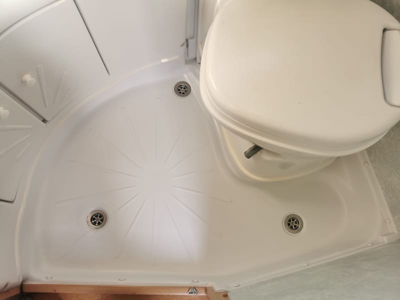 Caravan and Motorhome shower tray repairs
