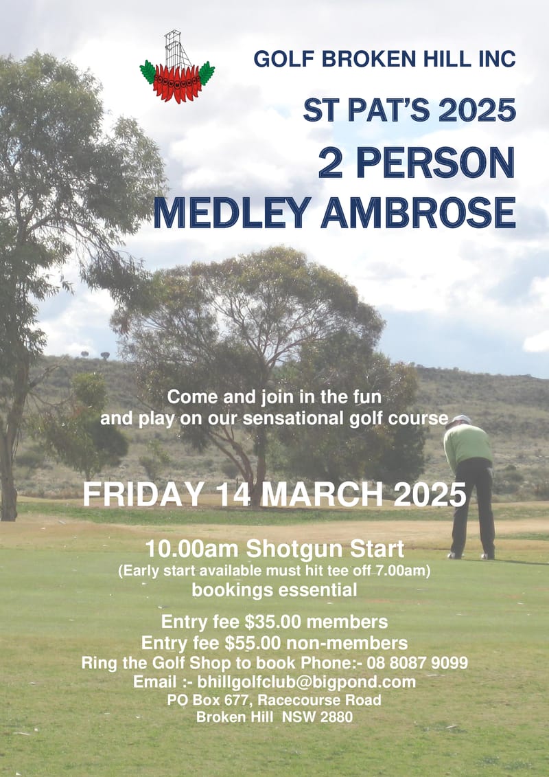 St Pats Golf Day 2025