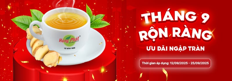 Ưu Đãi Đặc Biệt Tháng 9 – Giảm Giá Lớn Cho Trà và Thực Phẩm Chay Hùng Phát