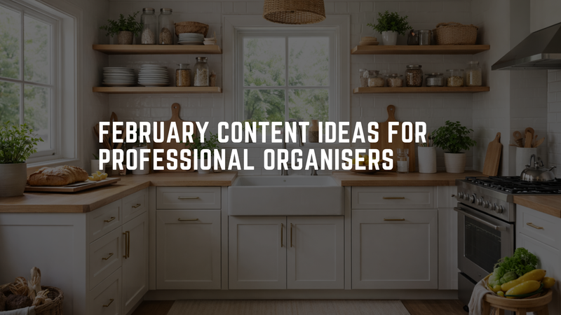 February Content Ideas for Professional Organisers