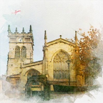 Wigan Parish Church - Arms in 1590