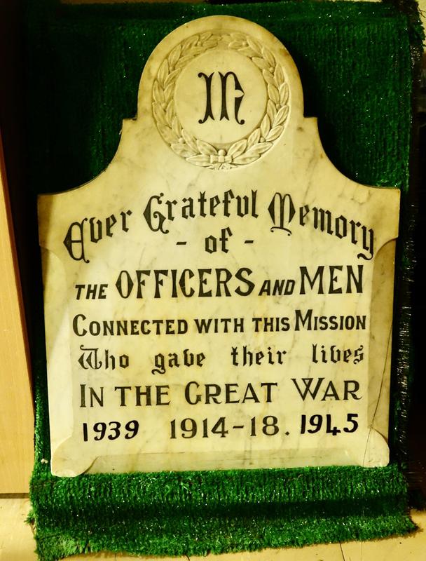 Queens Hall Mission War Memorials