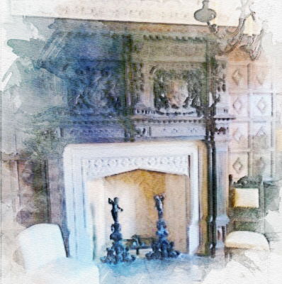 The Myles Standish Room in Terre Haute, Indiana, USA.
