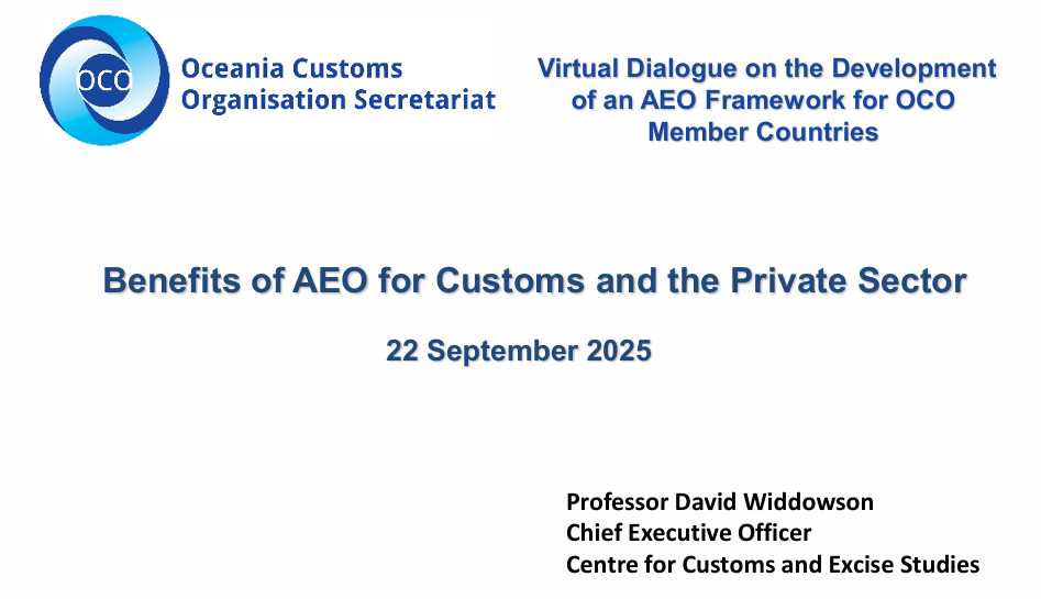 OCO launches AEO Dialogue Series.
