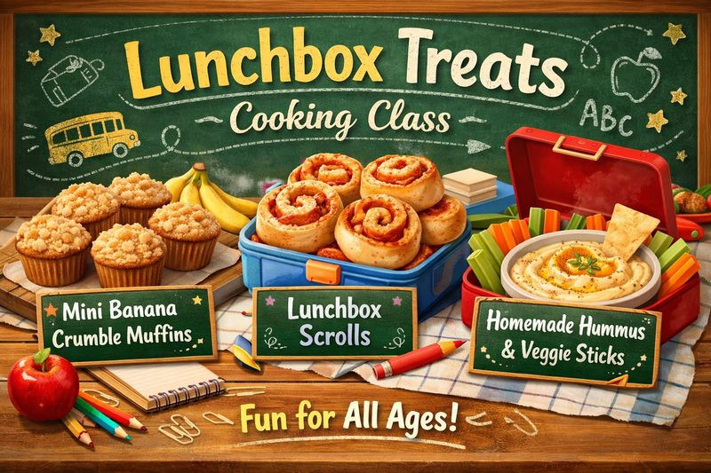 Back-To-School Lunchbox Filler Cooking Class
