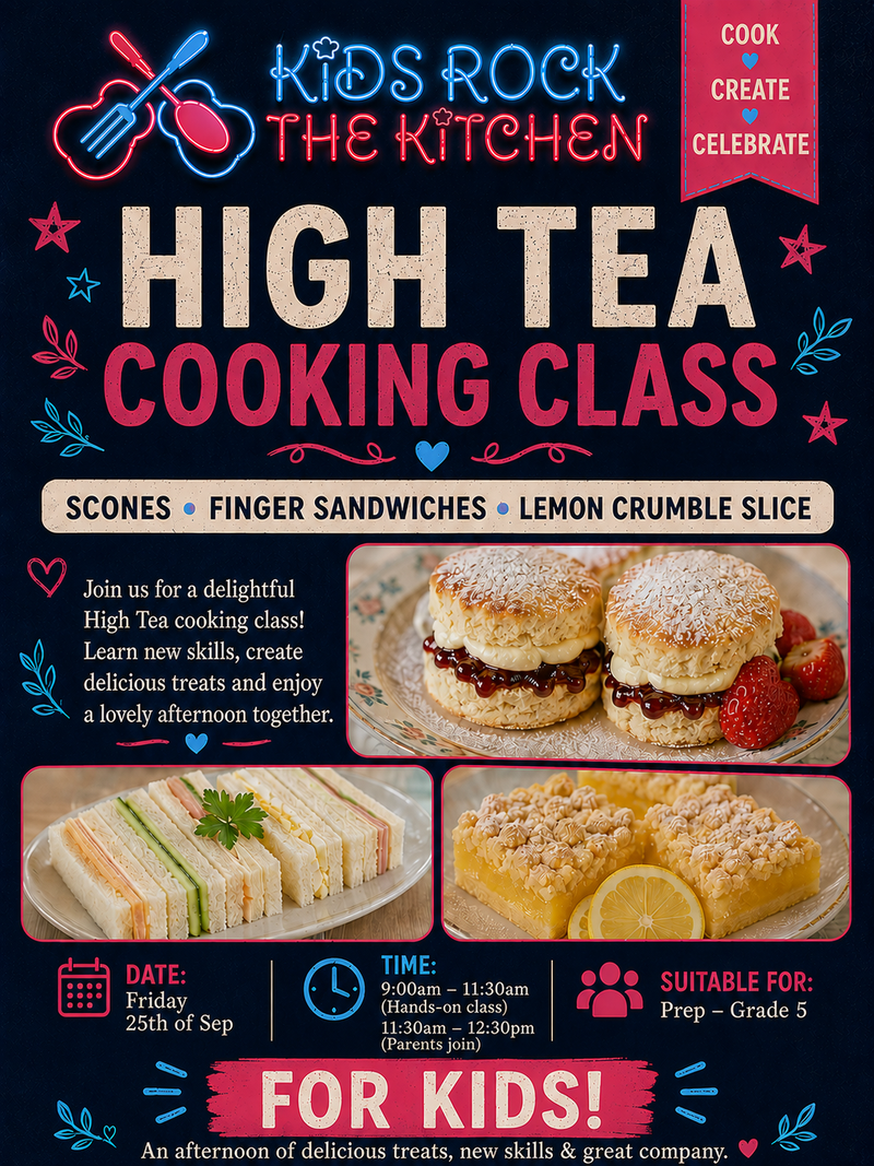 High Tea Cooking Class
